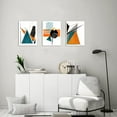 thumbnail image 5 of Abstract Wall Art Minimalist Geometric Canvas Pictures Modern Artwork Orange Black Painting for Bedroom Bathroom Living Room Decor, 5 of 6