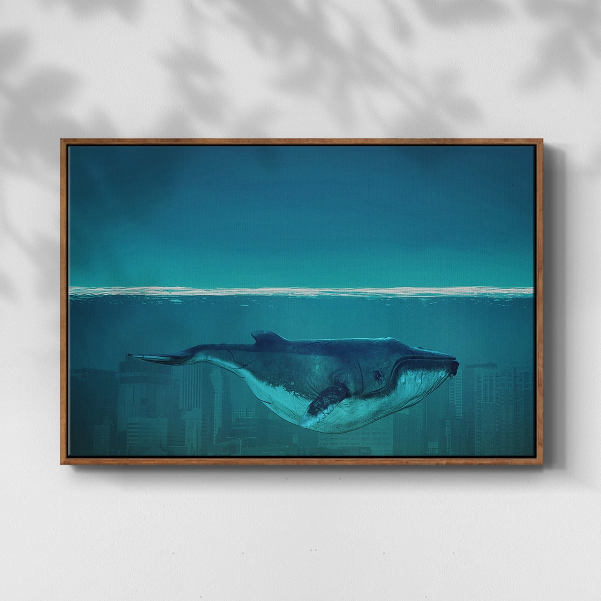 Vintage Landscape-CXVI By Wexford Home Framed in Walnut Wood Gallery Wrapped Canvas 17 in. x 25 in.