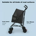 thumbnail image 6 of ZephyPaws Pet Stroller,4 Wheels Pet Stroller Cart for Medium/Small Dogs and Cats,Foldable Cat Jogger/Dog Stroller,Breathable Mesh,All-Season Pet Carrier,Black, 6 of 9