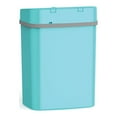 Nine Stars Bathroom Soft Close Lid Garbage Can, 3.2 Gallon Touchless ...