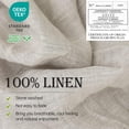 thumbnail image 2 of Simple&Opulence 100% Linen Sheet Set Solid Color-4 Pcs Washed French Linen Bed Sheets(1 Flat Sheet,1 Fitted Sheet,2 Pillowcases)-Breathable Bedding Set (Linen, Queen), 2 of 9