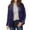 Purple, variant on CharmCyan Women’s Velvet Blazer Long Sleeve Open Front Classic Fit Lapel Collar Soft Textured Jacket for Office Casual Wear Black L