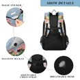 thumbnail image 4 of FORMRS Unisex School Backpack 17" Student Travel Bag with Laptop Compartment, Floral Seaside, 4 of 7