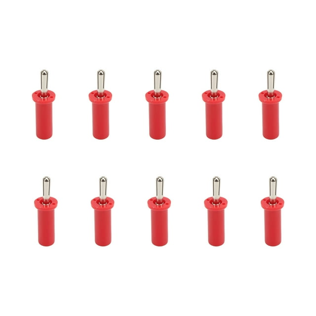 Speaker Cable Connector 10pcs Banana Plug 4mm Cross Slot Gold Plated Brass Solder Type Connector For Speaker Cable