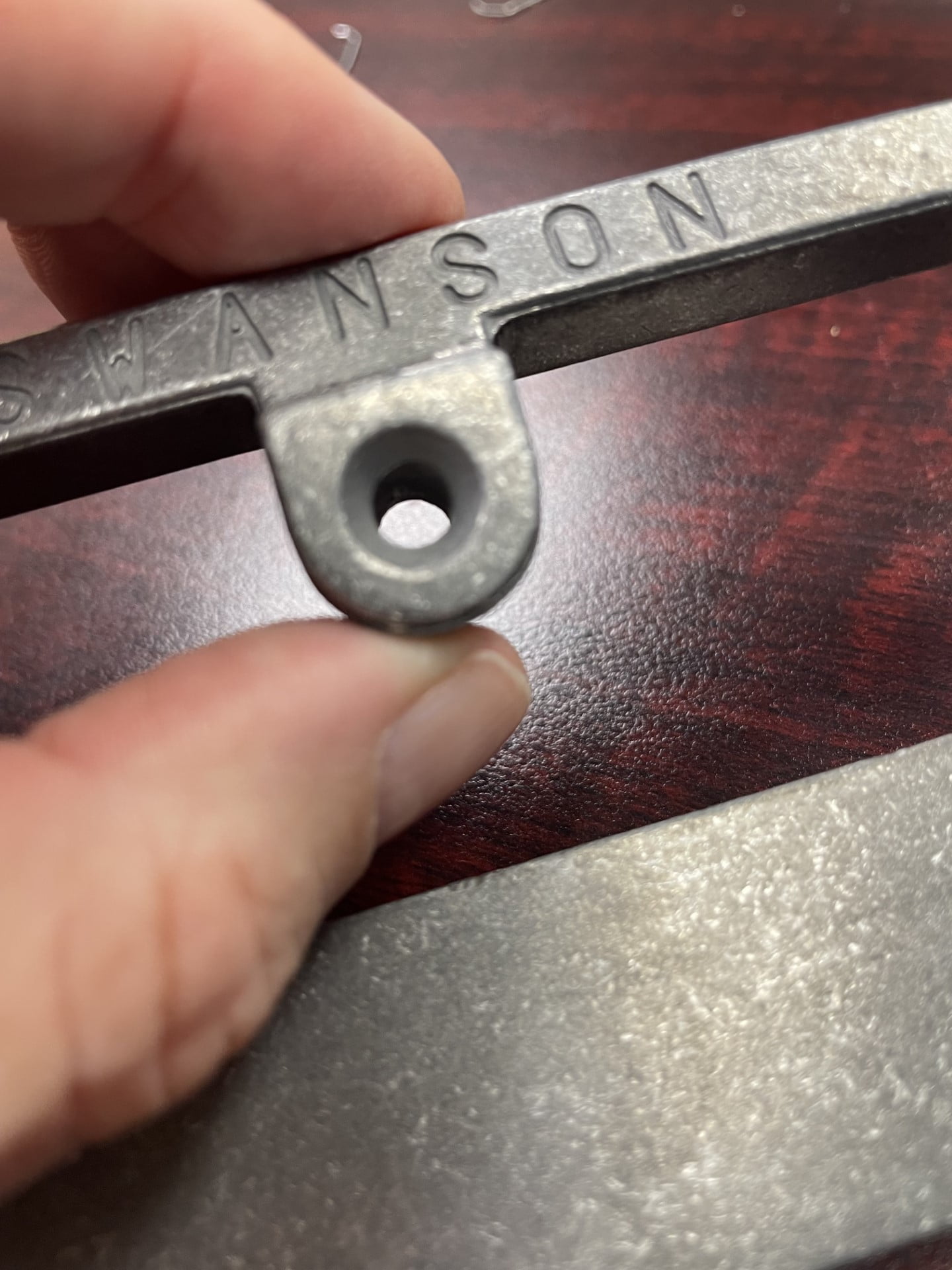Swanson Tool Co S0106 4-inch Solid Aluminum Hinge Butt Marker, Matte Finish