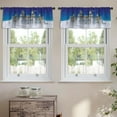 thumbnail image 2 of LALILO Kitchen Curtain Valance Fairy Tale Princess Rod Pocket Window Curtain 52"x 18" Set of 2, 2 of 7