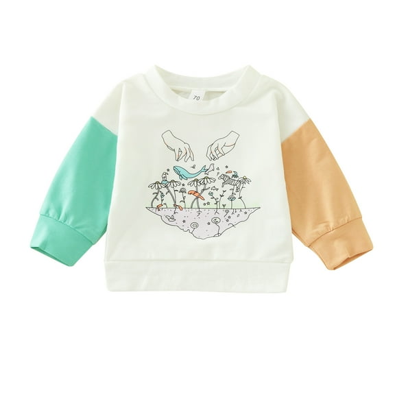 Ketyyh-chn99 Girls Sweatshirt Girls Zip Up Hooded Sweatshirt for Toddler and Little Kids Girls Off The Shoulder Sweatshirt Asymmetrical Long Sleeve Cute Crop Tops Size for 18-24 Months,White