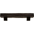 thumbnail image 2 of Ekena Millwork 6"H x 10"D x 72"W Riverwood Faux Wood Fireplace Mantel Kit with Ashford Corbels, Premium Mahogany, 2 of 10