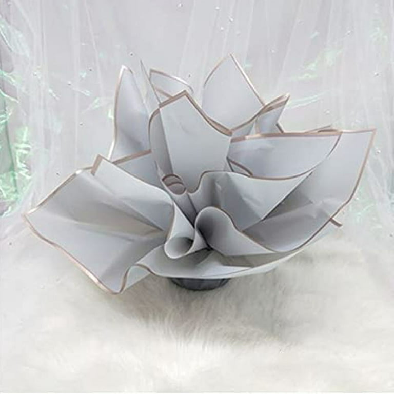Dropship 1 Roll Hard Rough Mesh Flower Wrapping Paper Mesh Yarn Florist  Bouquet Supplies DIY Crafts Gift Packaging, Grey to Sell Online at a Lower  Price