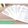 thumbnail image 2 of Paperclips Coideal, supergrandes, de colores, gigantes, 10 cm, paquete de 30, 2 of 7