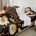 thumbnail image 4 of Manfei Rustic Wildflower Daisy Bed Sheets 4-Piece,Cottagecore Blossom Full Size Sheets,1 Flat Sheet,1 Fitted Sheet and 2 Pillowcases, 4 of 6