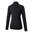 thumbnail image 5 of URMAGIC Juniors's Long Sleeve Half Zip Tennis Workout Shirts Pullover Slim Fit Quick Dry Running T-Shirt Hiking Active Tee Tops, 5 of 8