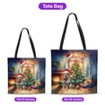 thumbnail image 5 of Merry Christmas Australian Cattle Dog Santa Hat Xmas Tree Winter Holiday All Over Print 3D Canvas Tote Bag Heeler Lover Gifts Reusable Handbag - 01013, 5 of 5