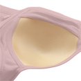 thumbnail image 4 of ManxiVoo Front Closure Wireless Bra for Women Full Coverage Comfortable Support Minimizer Bralette Non Padded Everyday Wear L Size Light Violet, 4 of 5