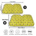 thumbnail image 3 of Daiia White Popcorn Windshield Sun Shade for Car SUV Truck ( ), Car Sun Shade Windshield, Car Shades for Front Windows, Sunshade for Car Windshield, 3 of 7