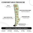 thumbnail image 3 of Bixox Tropical Flowers Print Compression Socks,Compression Socks Women & Men Circulation for Medical,Running,Athletic, 3 of 7