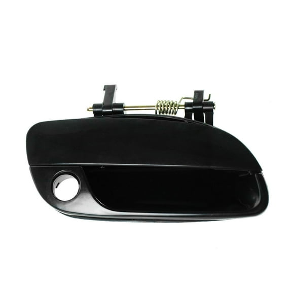 TRQ Door Handle Smooth Black Front Passenger Side Right RH for 01-06 Elantra New DHA48946