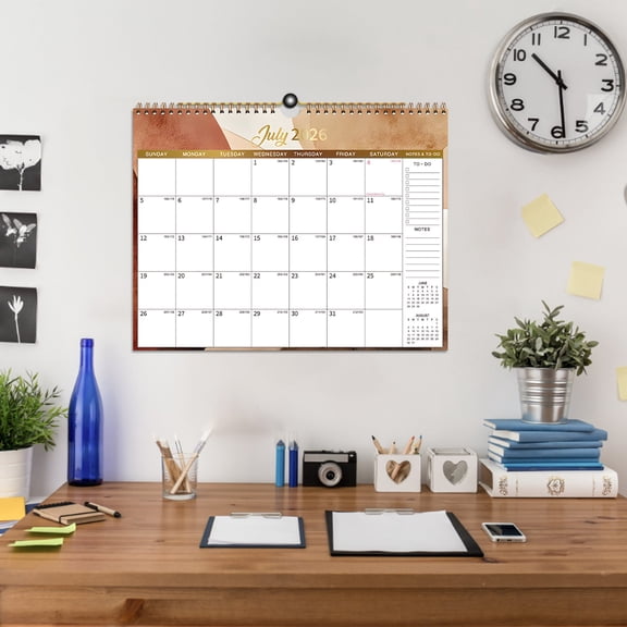 PLPPYFS 2026-2027 Wall Calendar Flowers, Calendar 2026-2027, 18 Month, July 2026 to December 2027, Spiral Bound Hanging Calendars, 13" x 10" Large Print, Floral