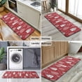 thumbnail image 6 of Red Christmas Village Pattern Kitchen Rug Mat,Kitchen Runner Rugs Non Skid Washable,Decorative Kitchen Floor Mats for Kitchen,Sink,Laundry,17"x47.2", 6 of 7