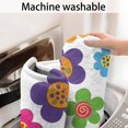 thumbnail image 5 of Pioneer Flower Floral Print Pattern Bathroom Rugs Mat, Non Slip Microfiber Bathroom Rug with Rubber Backing, Soft Mats for Bathroom Floor Tub Shower, 17"x47", 5 of 5