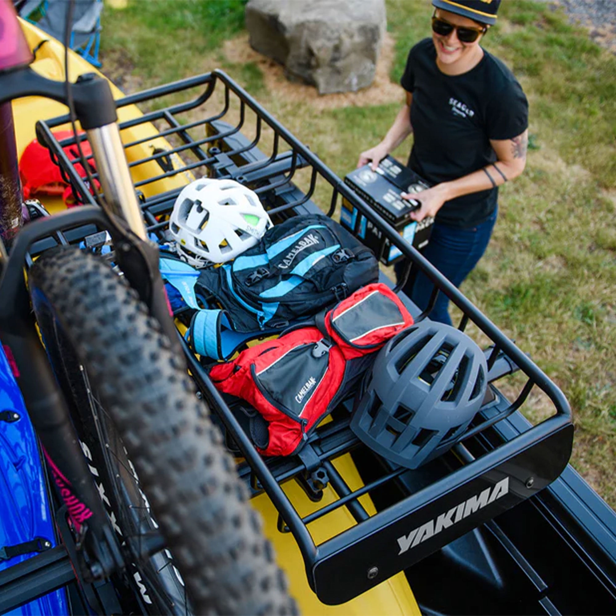 Yakima SkinnyWarrior Long Narrow Cargo Basket for Yakima Crossbars Black Walmart