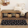 thumbnail image 4 of Pioneer Flower Floral Print Pattern Bathroom Rugs Mat, Non Slip Microfiber Bathroom Rug with Rubber Backing, Soft Mats for Bathroom Floor Tub Shower, 17"x47", 4 of 5