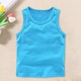 thumbnail image 2 of XXWXYD Kids Toddler Girls Cotton Sleeveless Tank Tops - Summer Breathable Solid Color Basic Tees Undershirts Vest for Baby Boys Girls, 2 of 6