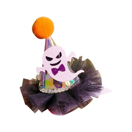 

Halloween Headdress Children Halloween Flash With Lights Lace Hat Hairpin Children S Small Gift Light Up Hair Accessories for Gift