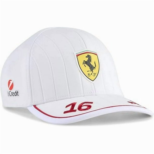 2025 Charles Leclerc Team Miami GP Adjustment cap White
