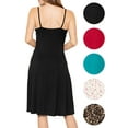 thumbnail image 3 of Stretch Is Comfort Women's Tank Camisole Flowy Midi Dress Black X-Large, 3 of 3