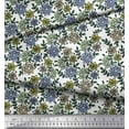 thumbnail image 3 of Soimoi Polyester Crepe Fabric Leaves & Floral Block Print Fabric by Yard 42 Inch Wide, 3 of 3