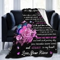 thumbnail image 2 of Mothers Day Blanket Gifts for Aunt to My Aunt Blanket from Niece Birthday Gifts for Aunt Throw Blankets Gratitude Flannel Blanket Women''s Day Gifts 50"x60", 2 of 6