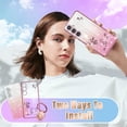 thumbnail image 6 of (3in1 for Samsung Galaxy S23 FE Case for Women Girls Glitter Girly Cute Bling Flowers Phone Cases with Ring Stand Design Sparkle Floral Shiny Pretty Cover for Samsung S23 FE 5G 6.4'', 6 of 12