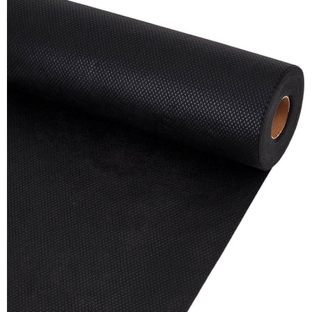 30 Yards Black No Show Mesh Fabric 12 Inch Iron on Nylon Fabric Embroidery Stabilizer Backing for Machine Embroidery and Hand Sewing DIY