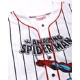 thumbnail image 3 of Camiseta de Béisbol Marvel Spider-Man para Niños Talla 7 Blanca 62 cm, 3 of 7