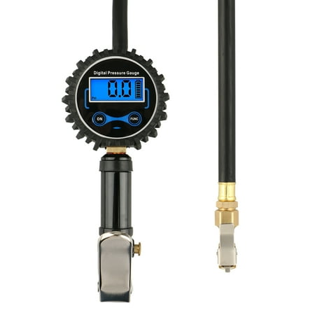 - Digital LED Tire Inflator with Pressure Gauge Dual Air Chuck 0.1 PSI Resolution