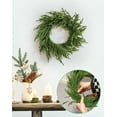 thumbnail image 4 of 4 Pcs Real Touch Christmas Norfolk Pine Branches -18" Artificial Pine Branches Green Plants Branches for Holiday Floral Arrangements, Wreaths, Craft DIY and Home Xmas Decorations (4PCS(24 sprigs)), 4 of 5