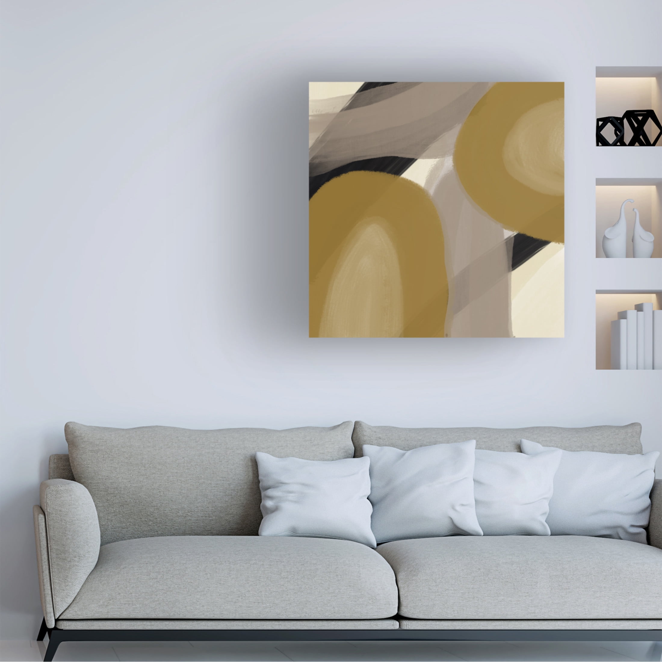 Trademark Fine Art Yopie Studio Amica Ochre Canvas Wall Art