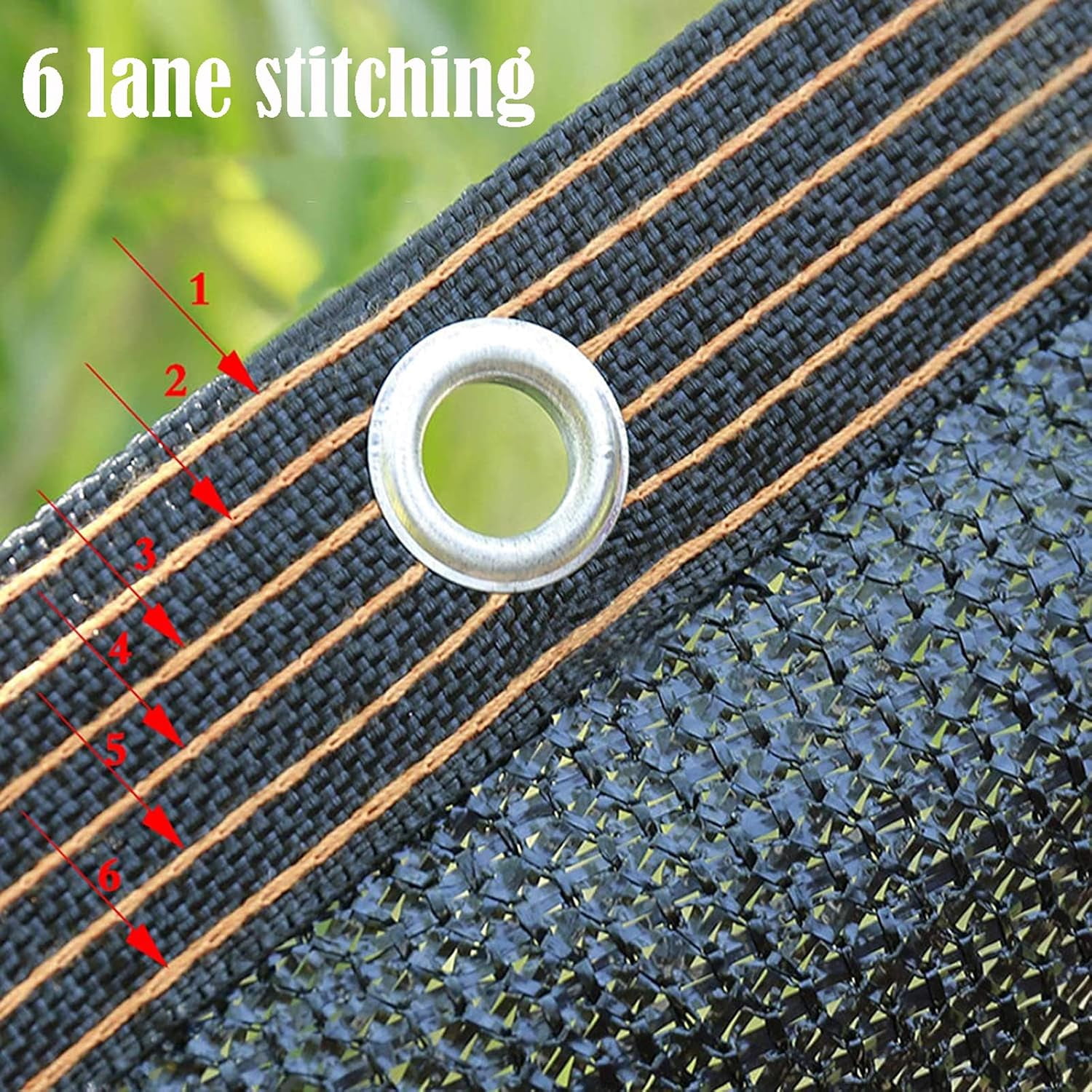 Sunblock Shade Cloth 20x20ft, Sun Mesh Shade for Plants, Greenhouse - with Grommets, Sun Protection - for Garden, Patio, Barn or Kennel