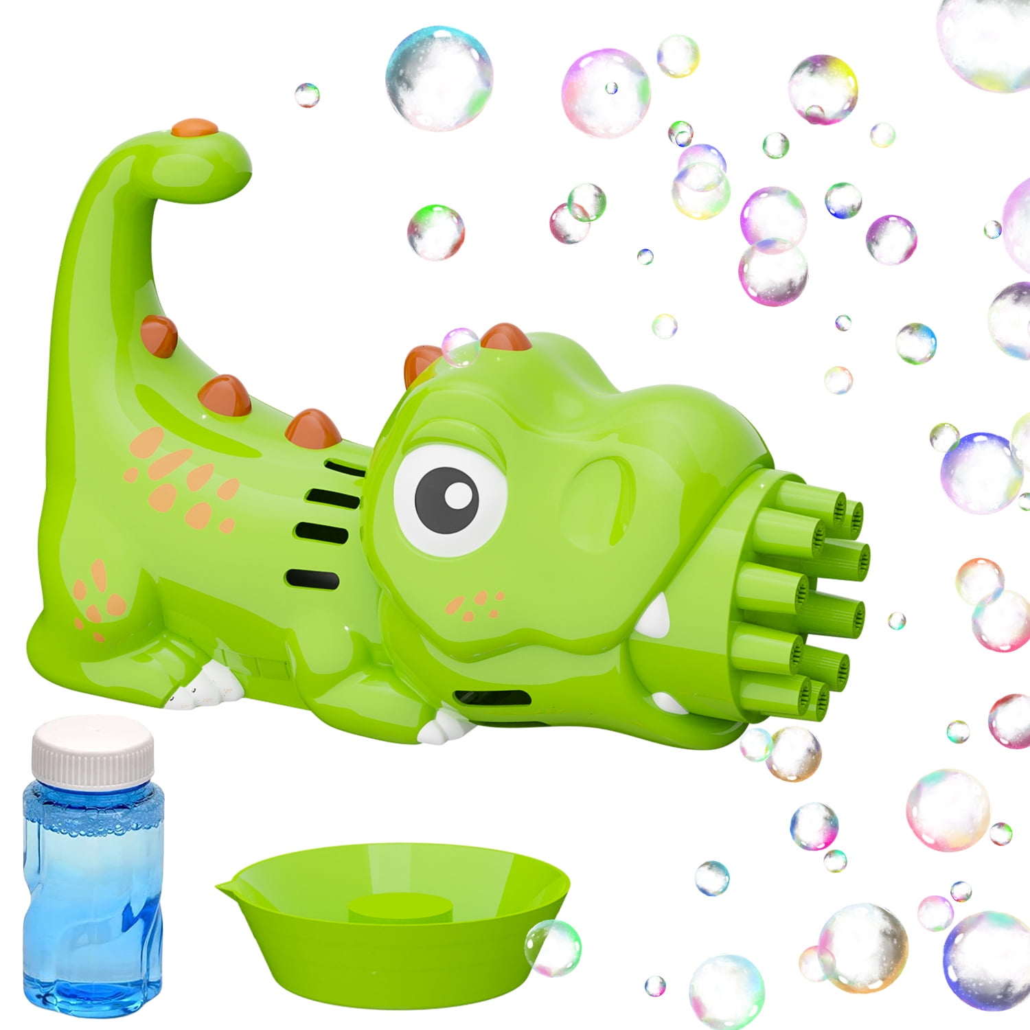 NAPEI Bubble Gun for Kids , 10 Holes Cartoon Dinosaur Handheld Bubble ...