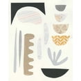 thumbnail image 2 of Prahl, Courtney 15x18 Gold Ornate Wood Framed with Double Matting Museum Art Print Titled - Mixed Shapes IV, 2 of 4