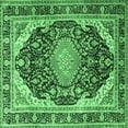 thumbnail image 1 of Ahgly Company Machine Washable Indoor Square Persian Emerald Green Traditional Area Rugs, 8' Square, 1 of 4