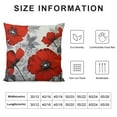thumbnail image 6 of Nawypu  Black Red Flower Pillow Covers Love Pillow Covers Decorative Square Throw Pillow Covers Couple Cushion Cases Home Decor for Sofa Bedroom Car 2pcs, 6 of 6