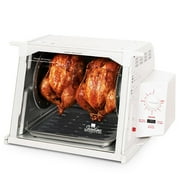 Ronco Showtime Compact Rotisserie & BBQ, White (3000) BONUS Accessory package included