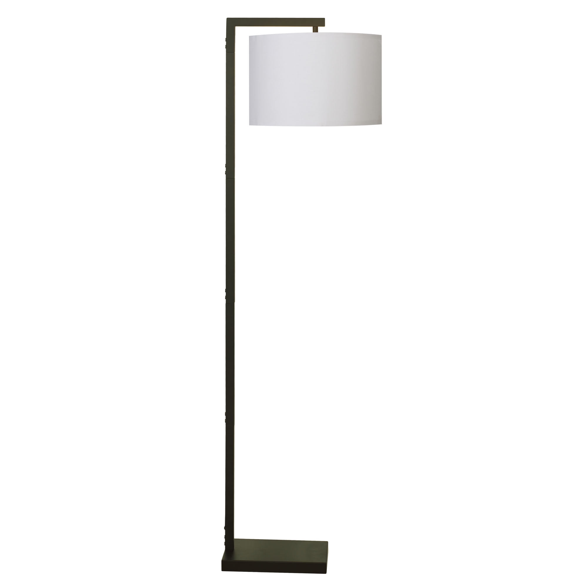 Mainstays Contemporary Metal 62in Floor Lamp with on/off Foot Switch, Black - 2