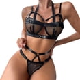 thumbnail image 1 of Gibobby Conjunto ropa interior mujer Lenceria Sexy, Pijama Sexy, Conjunto de Traje de mucama de lencería Sexy para Mujer(Negro, CH), 1 of 5