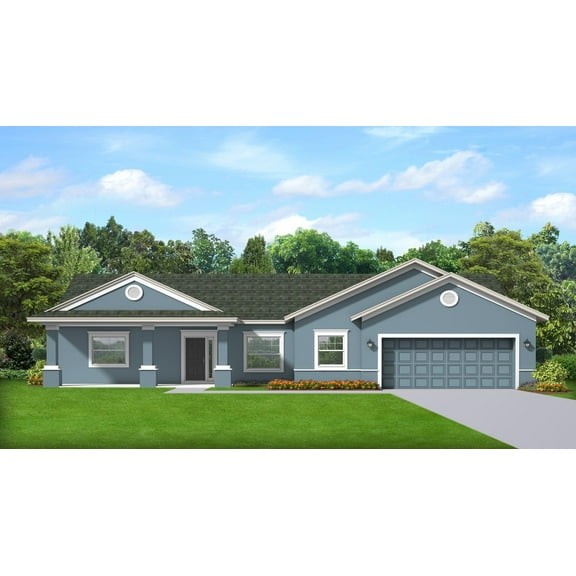 556-1789: Traditional Ranch 3 Bed, 2 Bath Luxury Home Plan, 1789 Sq Ft: Full Blueprints with License to Build by Home Plan Marketplace - Lesuto