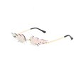 thumbnail image 1 of Vogacara Sun Glass Chic Práctico Diseño Único Hermoso Sin Montura Fiesta de Baile Multifuncional Peso Ligero para Mujer Rosa Type2 NO2 Vogacara CE011645-03, 1 of 6