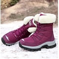 thumbnail image 4 of Womens Snow Boots Winter Fur Lined Waterproof Walking Boots Lightweight Outdoor Ankle Boots Ladies Warm Shoes Anti-Slip Mid Calf Boots, 4 of 16