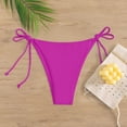 thumbnail image 2 of Women's Board Shorts Bikini Full Coverage Purple Mid Rise Bikini Bottoms Swimsuit Bottoms For Women, 2 of 6